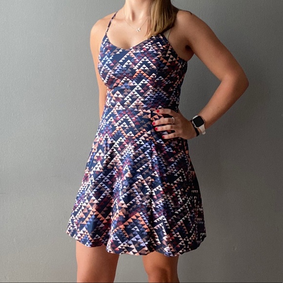 Geometric print colorful dress - Picture 2 of 4